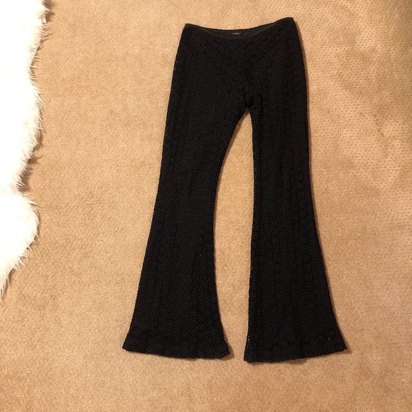 Black Flared Guess by Marciano Pants - Picture 4 of 5